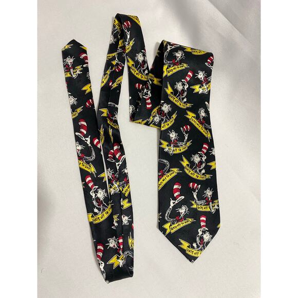 Dr. Suess Cat in the Hat Vintage Neck Tie New With Tags Super Rare Men's - Picture 1 of 7